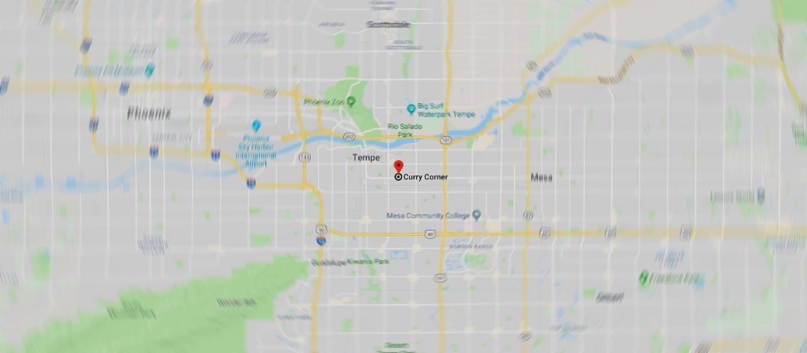 Google Map location for Curry Corner Tempe Arizona